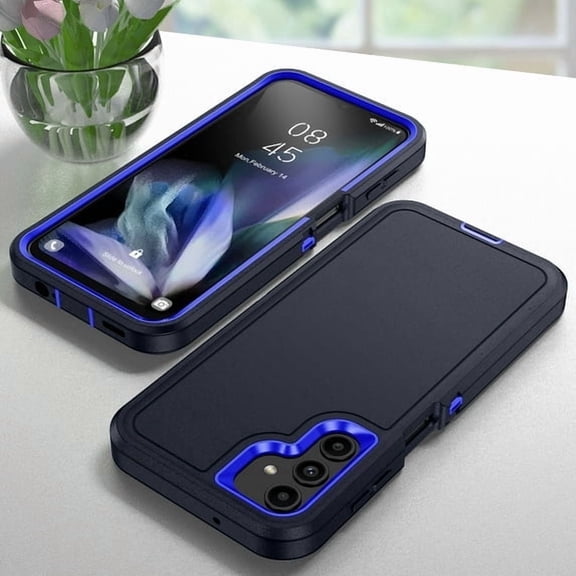 Blue Shockproof Heavy Duty Case for Samsung Galaxy A26 5G, Triple-Layers Military Grade Protection Rugged Cover, Anti-Scratch Easy Install Case with Precise Port Cutouts