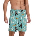 thumbnail image 2 of Wukai Cute Dog Men’s Short Pajama Pants With Pockets Soft Sleep Pj Shorts for Men-3X-Large, 2 of 6