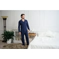 thumbnail image 3 of GIVEITPRO -100% Cotton Jersey Knit, Men's Long Button-Down Sleepwear Pajama Set, 3 of 5
