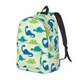 thumbnail image 1 of Fotbe Cute Dinosaur Blue Green Mochila de Lona con Estampado, Mochila Duradera, Mochila Versátil de Alta Calidad, Mochila Compacta Vintage-Medium, 1 of 5