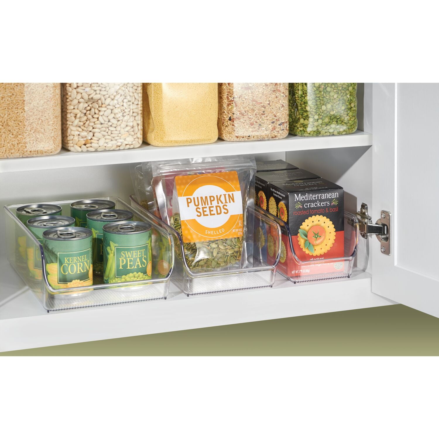 iDesign Kitchen Cabinet Organizer, Clear