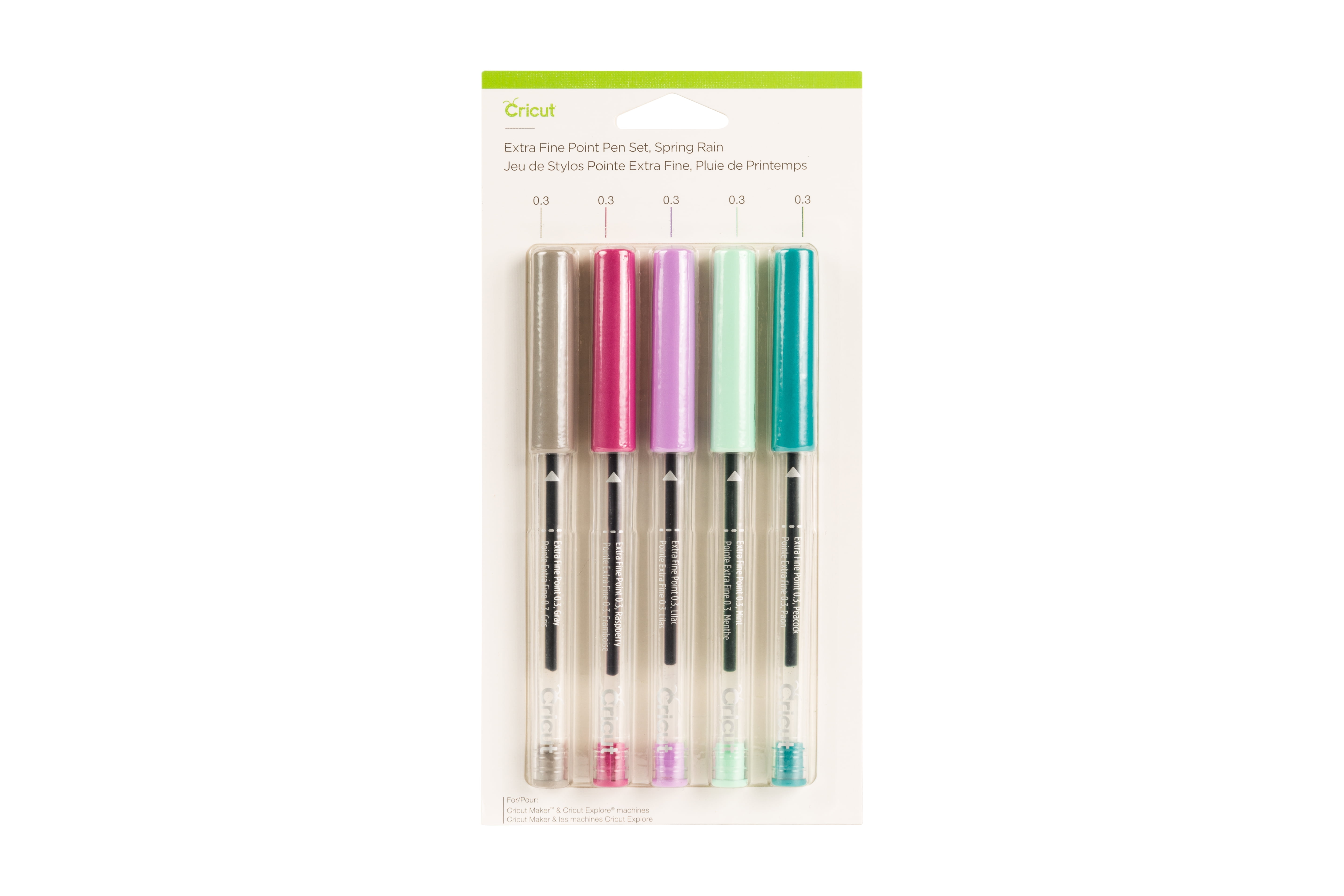 Cricut Extra Fine Point Pen Set 5 Pack Spring Rain