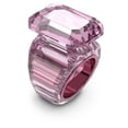 thumbnail image 2 of Anillo Swarovski Lucent Cocktail de cristal rosa tamaño 8, 2 of 4