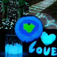 thumbnail image 5 of Paquete de 300 piedras luminosas NQ para jardín que brillan en la oscuridad azules, 5 of 5