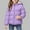 Purple, variant on SuTry Girls Jacket Solid Color Fleece-Lined Warm Windproof Hooded Fall Winter Thermal Outerwear Winter Coat for Kids 3-8 Years(Purple,5 Years)