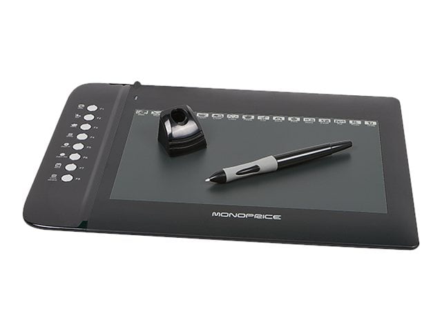 Monoprice - Digitizer - 10 x 6.3 in - 8 buttons - wired - USB