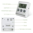 thumbnail image 2 of Refrigerator Thermometer, Digital Fridge Thermometer, Freezer Thermometer with High & Low Temperature Alarm, LCD Display, Magnetic for for Restaurants, Kitchen, Home, 2 of 8