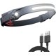 thumbnail image 1 of Potente linterna frontal recargable de 230°, LED, resistente al agua, USB, 5 modos, Halolight para correr, acampar, leer, ciclismo, pesca, senderismo y trotar., 1 of 5