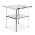 thumbnail image 2 of GRIDMANN Stainless Steel Work Table 30 x 24 Inches, NSF Commercial Kitchen Prep Table with Under Shelf for Restaurant and Home, 2 of 4