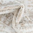 thumbnail image 5 of Rugs.com Hermitage Collection Rug – 8 Ft Square Snow White Medium Rug Perfect For Living Rooms, Kitchens, Entryways, 5 of 9