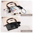thumbnail image 4 of EASYFUN Bolsa de malla, bolsa de maquillaje con cremallera, bolsa organizadora de cosméticos para uso diario o de viaje para guardar objetos pequeños, 4 piezas, color negro, 4 of 5