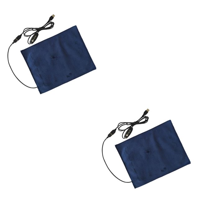 Methold USB Electric Cloth Heater Pet Warmer Long-lasting Washable Heating Fabric Carbon Cushion Carpet Heating for Seat Como se muestra 2piezas