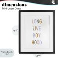 thumbnail image 4 of Stupell Industries Modern Long Live Boy Hood Black Framed Print Under Glass, 13 x 16, by Katie Griggs, 4 of 8