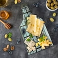 thumbnail image 5 of Modern Cutting Board, Urban City View of Apartments from Square Shape Windows Photograph, Decorative Tempered Glass Cutting and Serving Board, Wine Bottle Shape, Pale Brown White, by Ambesonne, 5 of 5