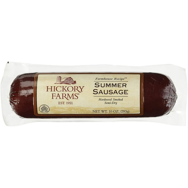 Hickory Farms Summer Sausage Hardwood Smoked (Single Pack) - Walmart