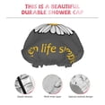 thumbnail image 5 of Easygdp Keep Life Simple Daisy Flower Shower Caps for Women, Double Waterproof Layers Shower Cap, Quick Drying Bath Hair Cap Reusable, 5 of 9
