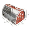 thumbnail image 3 of Small Pet Carrier for Small Dogs and Cats - Waterproof Soft Pet Travel Bag with Meshed Window - TSA Approved Pet Carrier for Cat Travel Bag - 7.9 x 13.8 x 7.9 Inch - Orange-Patterned, 3 of 8