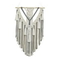 thumbnail image 2 of Handmade Woven Tapestry Macrame Wall Hanging Chic Tassels Wall Decor Woven Tapestry for Bedroom Apartment Nursery Decoration grey, 2 of 9