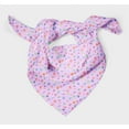 thumbnail image 3 of Bimba Purple Colorful Geometric Number & Symbol Pure Silk Printed Head Bandanas Summer Neck Wrap Scarf 40 x 40 Inches, 3 of 6
