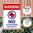 thumbnail image 4 of No Lifeguard On Duty Pool Sign,, 4 of 8