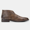 thumbnail image 5 of Xiaoxatg Men's Leather Shoes - Classic Distressed Leather Boots for Men Featuring Traditional Design 9.5 Coffee, 5 of 6