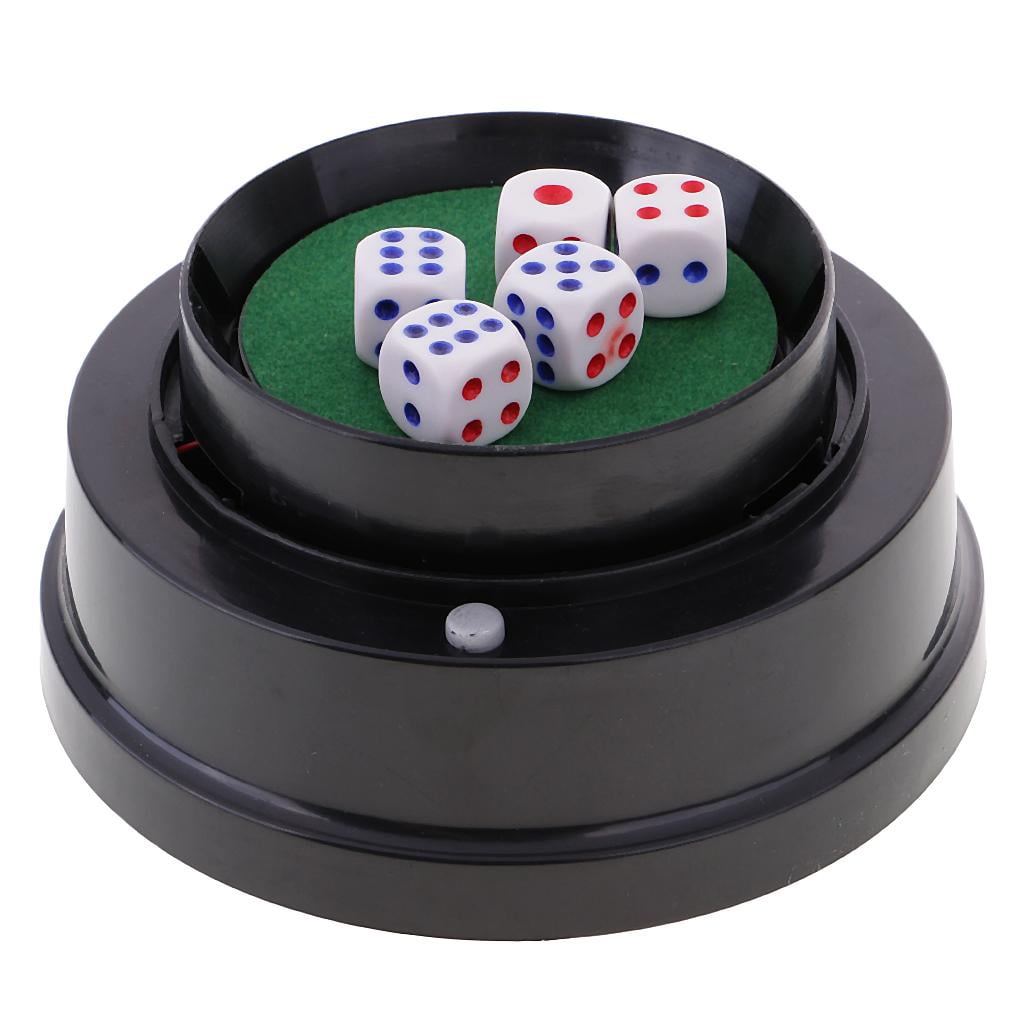 Electrical Automatic Dice Cup Game Pub Bar Party Play Game With 5 Dices 