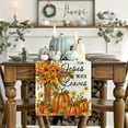 thumbnail image 5 of Smile Cross Thanksgiving Pumpkins Bless This Home Flower Fall Table Runner 13x72 Inch, 5 of 7