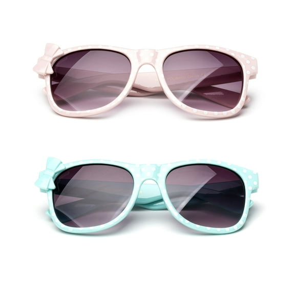 Kyra Kids Plastic Polka Dot Bow Sunglasses Lead Free