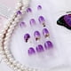 thumbnail image 5 of Presiona Uñas HUOGUO Morado Degradado con puntas largas x24, 5 of 5