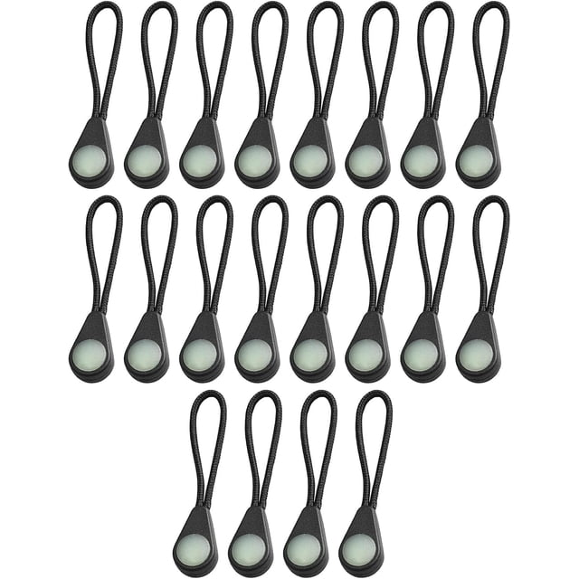 YQHWQ pcs luminous zipper pulls sweatshirt 20pcs luminous zipper pulls zipper pull upgrade replacement zipper pulls luminous zipper labels for backpack luggage jacket wallet handbag swe