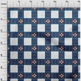 thumbnail image 2 of oneOone Viscose Jersey Fabric Check Ikat Print Fabric By Yard 60 Inch Wide, 2 of 5