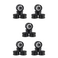 thumbnail image 1 of Shengyu 4 Pieces52mm Elastic *RC Car Tires Wheel Rims Hub Running Racing Drifting Tyres On-road Crawer Assembly Accessories Ten/Black 5Set, 1 of 6