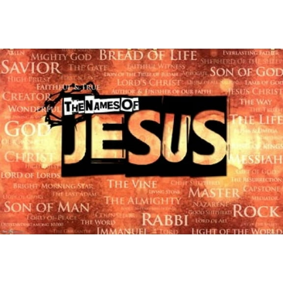 The Names of Jesus Laminated Poster Print (36 x 24)