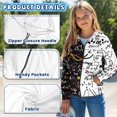 thumbnail image 5 of Psesaysky Boys Girls Hoodies Subject Printed Cute Hooded Jacket Lightweight 8-10 Years Long Sleeve Zip Up Sweatshirt for Kids, 5 of 7
