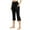 Black, variant on RQYYD Capri Pants for Women Bootcut Yoga Pants with Pockets High Waisted Flare Leggings Casual Work Pants Light Blue M