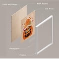 thumbnail image 3 of PixonSign Framed Wall Art Halloween Celebrations Holidays Posters, Set of 4 Cute Ghost Jack O' Lantern Candy Cartoon Illustrations Wall Decor, Adhesive Canvas Prints for Home Decor - 11"x14" White, 3 of 5