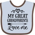 thumbnail image 3 of Inktastic My Great Grandparents Love Me Boys or Girls Baby Bib, 3 of 4