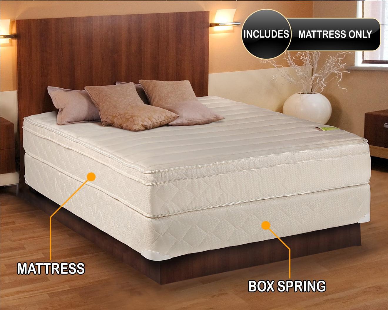 Chiro Premier Orthopedic Gold FIRM VERSION Twin Size Mattress and Box Spring Set 