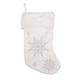 thumbnail image 1 of Moyic Medias de Navidad Plata Copo de nieve dorado Colgador Calcetines Decoración Colgante Dulces Aperitivos Bolsa de regalo Fiesta Bar Boda Kits de decoración para fiestas Plata Moyic HA068968-02, 1 of 6