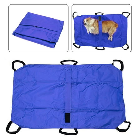 

Pet Nylon Stretcher Dog Cat Carrier Emergency Transport 6 Handles+ Safety Blet