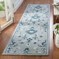 thumbnail image 2 of SAFAVIEH Metro Leon Medallion Runner Rug, Blue/Ivory, 2'3" x 9', 2 of 8