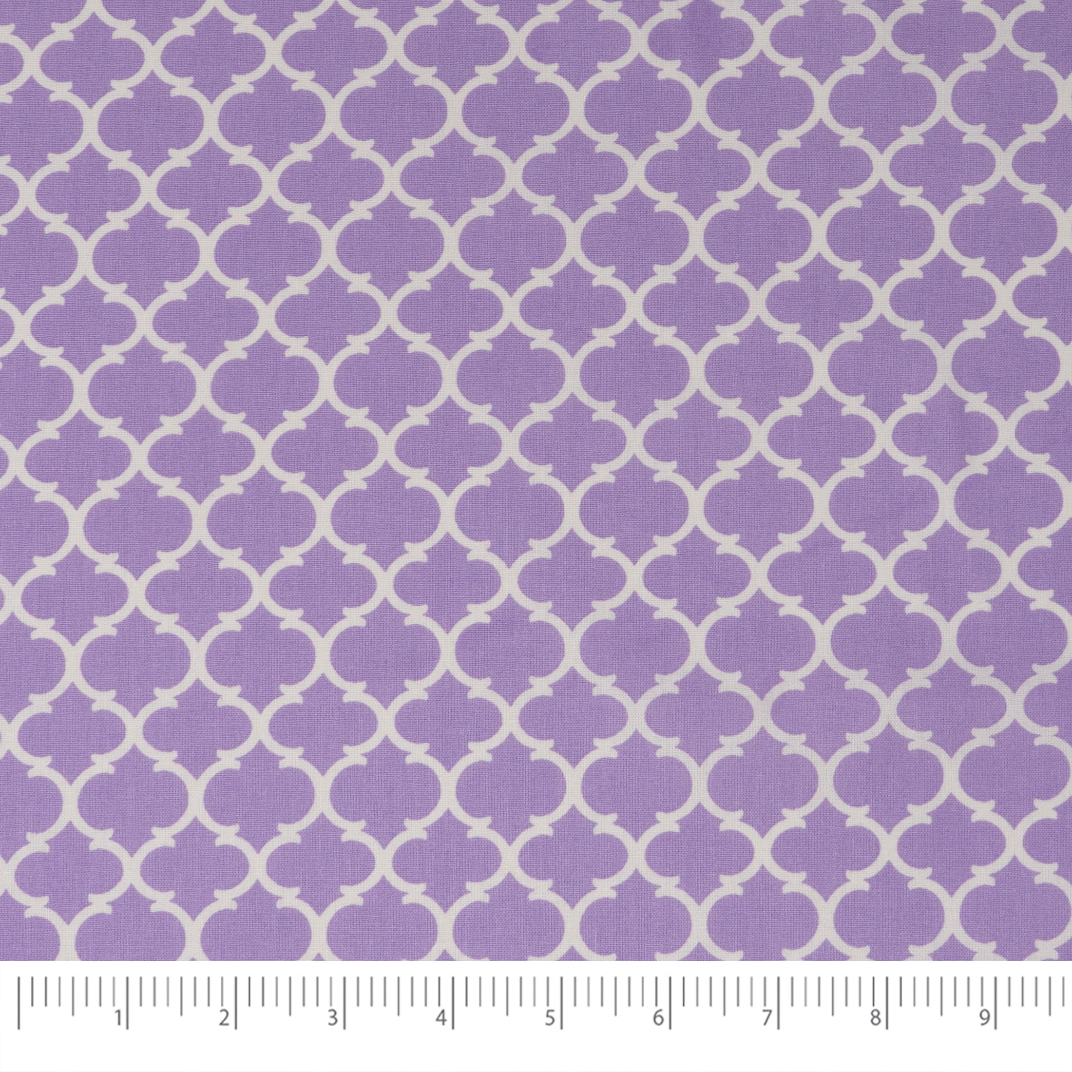 Waverly Inspirations Fat Quarter Precut 100% Cotton Prints Fabric Curl Lilac 18 in x 21 in for Quilting & Sewing