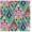 C, variant on Printed Adhesive Floral Color Pattern 12 x 12 inch Sheet (A)