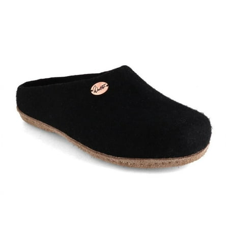 

WoolFit® handmade Felt Slippers | Classic black