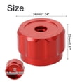 thumbnail image 3 of Poignée de Roue Ronde, Robinet Poignées Collecteur Jauges Bouton Alliage d'Aluminium Rouge, 3 of 12