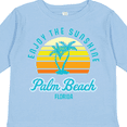 thumbnail image 4 of Inktastic Summer Enjoy the Sunshine Palm Beach Florida in Blue Boys or Girls Long Sleeve Toddler T-Shirt, 4 of 5