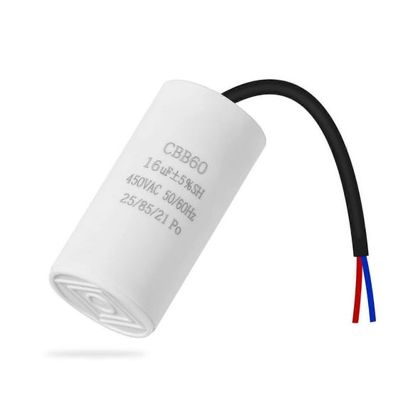 CBB60 450v 16uf 50/60HZ starting capacitor, motor capacitor, motor capacitor, microfarad capacitor with wire