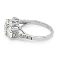 thumbnail image 3 of 3.24 Carat Center 7MM & Side 6MM Round Cut Lab Created Moissanite Diamond 3 Stone Engagement Ring In 14K White Gold Over Sterling Silver (G-H Color, VVS1 Clarity, 3.24 Cttw)-5, 3 of 7
