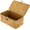 Caramel, variant on Wicker Shelf Baskets with Lid, Handwoven Seagrass Storage Bins, Rectangular Household Organizer for Shelf, Wardrobe, Closet, Coffee Medium Storage Container