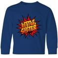 thumbnail image 3 of Inktastic Little Sister Super Hero Long Sleeve Youth T-Shirt, 3 of 5